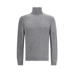 Aragona Cashmere Gray Merino Wool Turtleneck