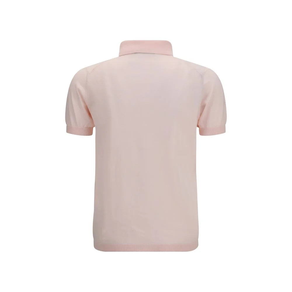 Aragona Cashmere Multicolor Cotton Polo Shirt