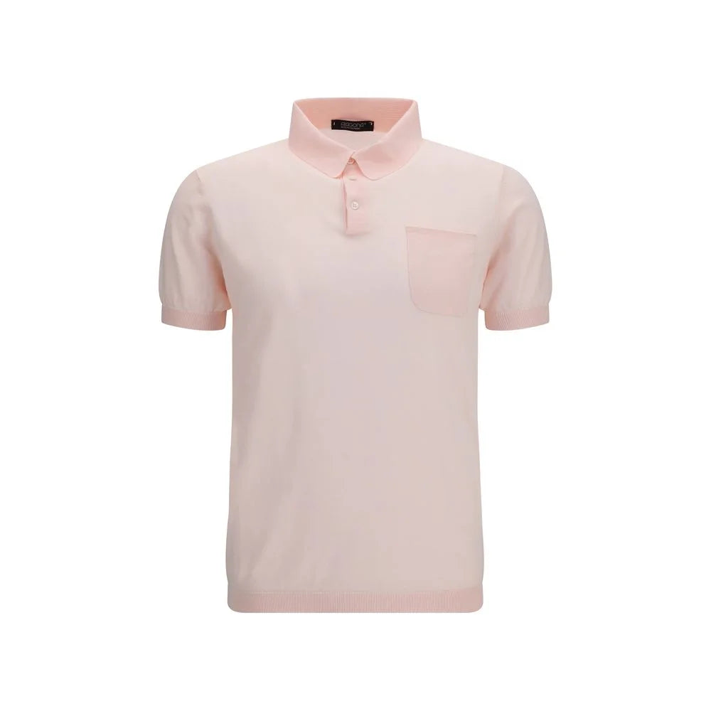 Aragona Cashmere Multicolor Cotton Polo Shirt