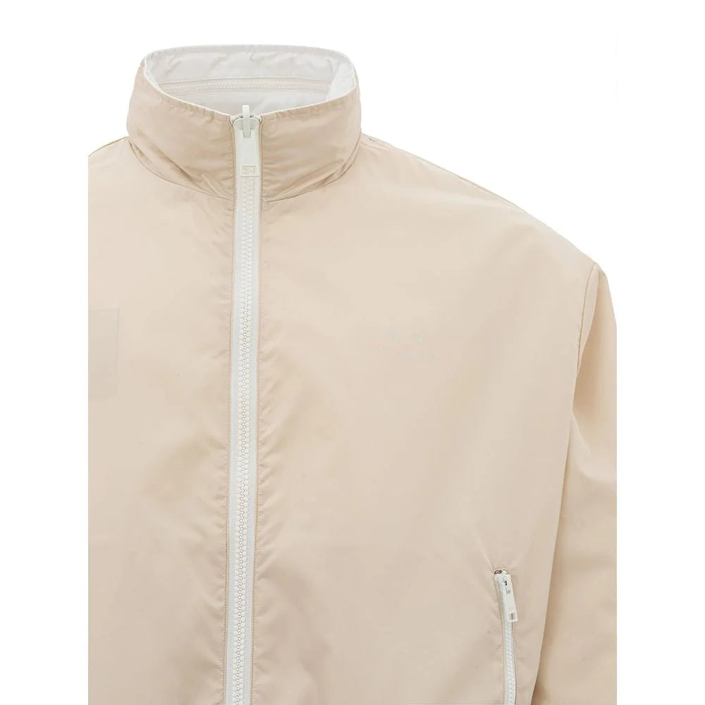 Armani Exchange Beige Polyamide Jacket for the Modern Man - M - Track Jackets