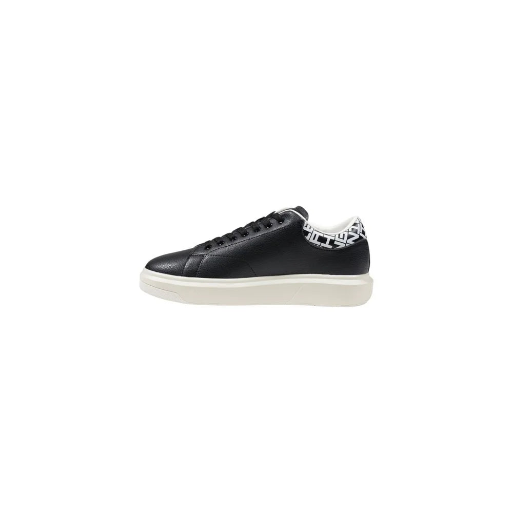 Armani Exchange Black And White Leather Sneaker