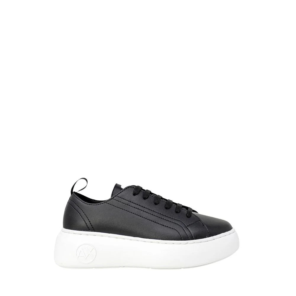 Armani Exchange Black Artificial Leather Sneaker