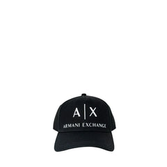 Armani Exchange Black Cotton Caps Baseball Hat - UNI