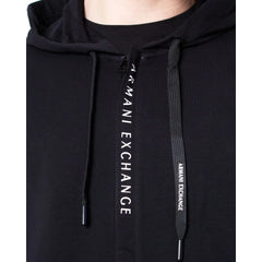 Armani Exchange Black Cotton Hoody - IT42 | XS