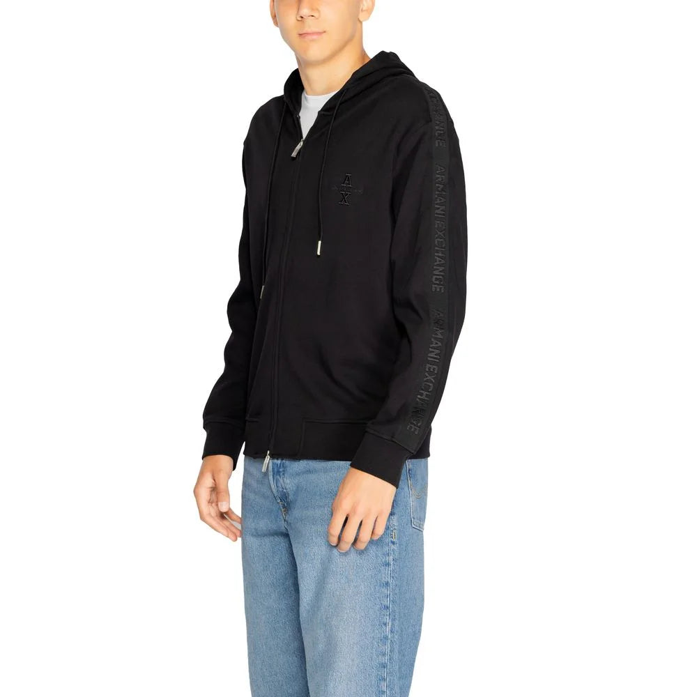 Armani Exchange Black Cotton Hoody - IT44 | S