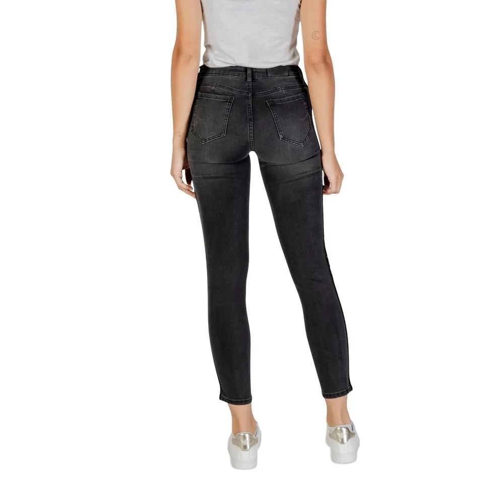 Armani Exchange Black Cotton Skinny Jeans - Jeans