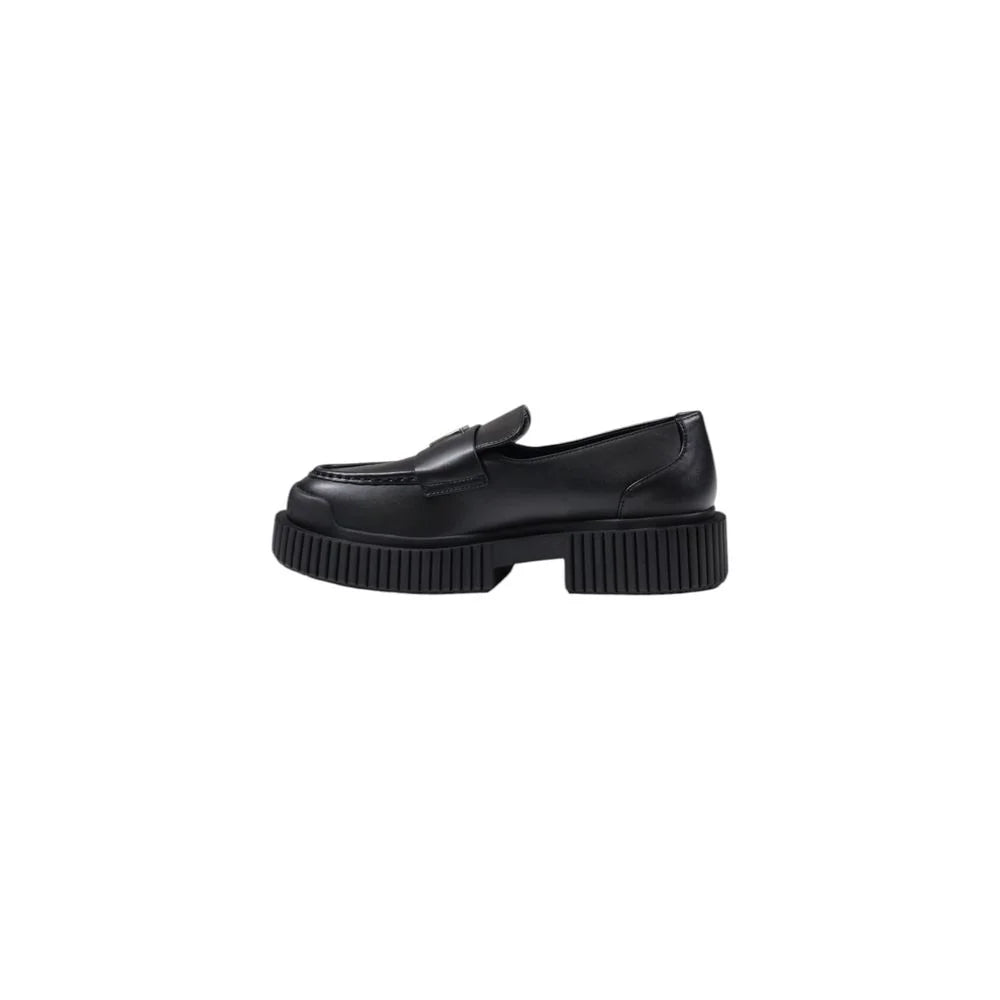 Armani Exchange Black Leather Platform