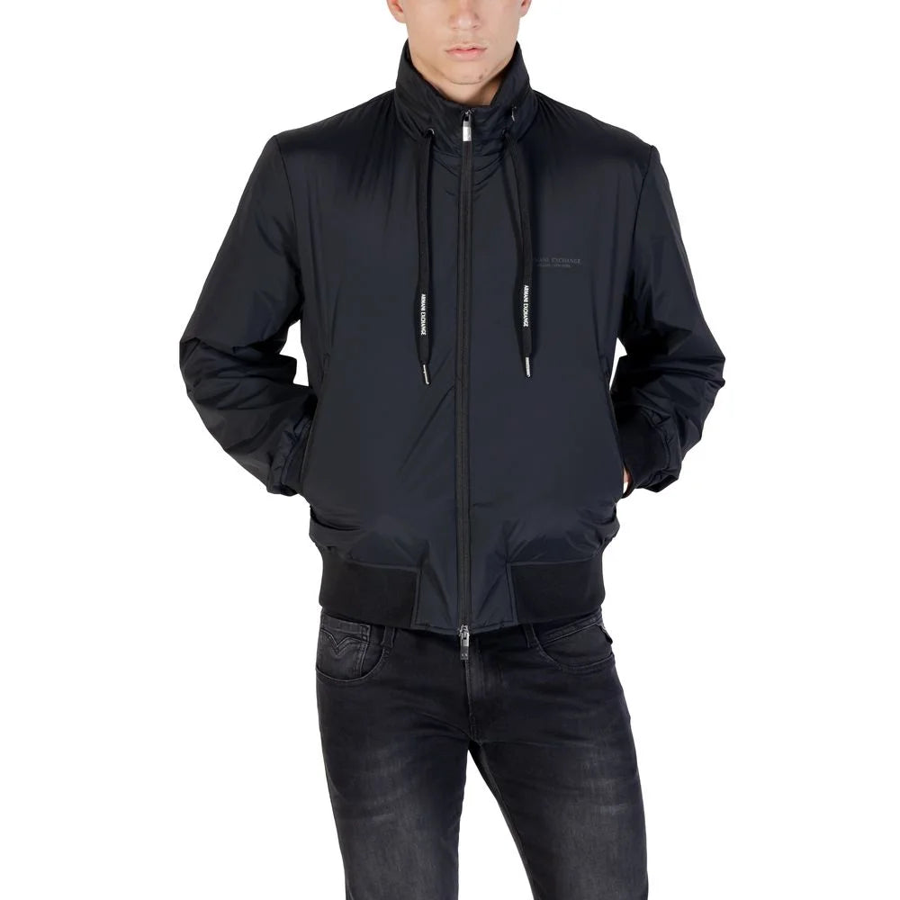 Armani Exchange Black Polyamide Bomber - Bomber Jackets
