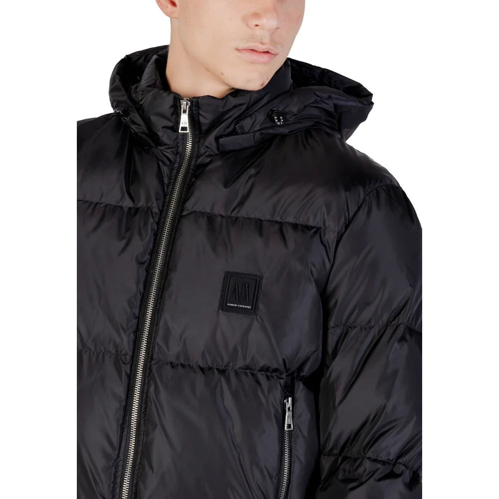 Armani Exchange Black Polyamide Clothing - Puffer Jackets