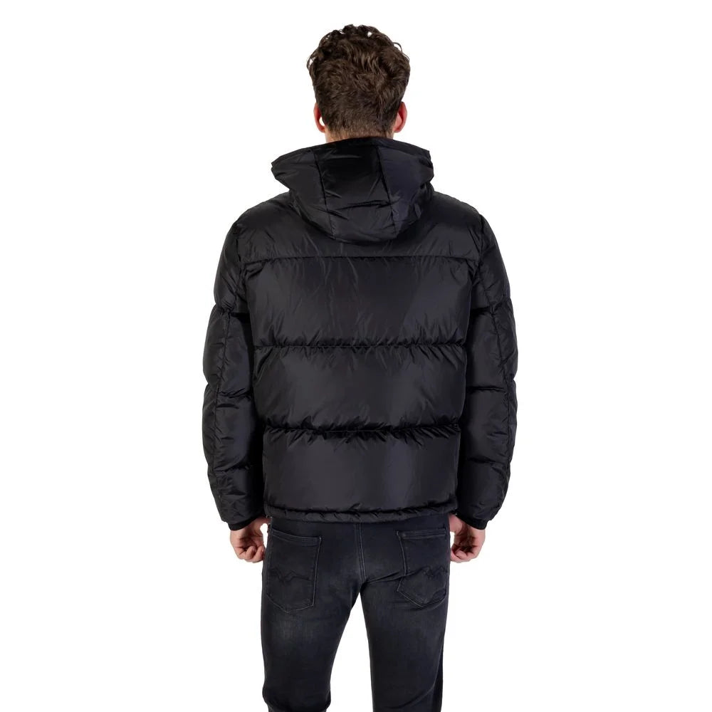 Armani Exchange Black Polyamide Clothing - Puffer Jackets