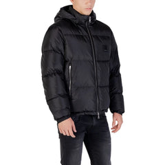 Armani Exchange Black Polyamide Clothing - Puffer Jackets
