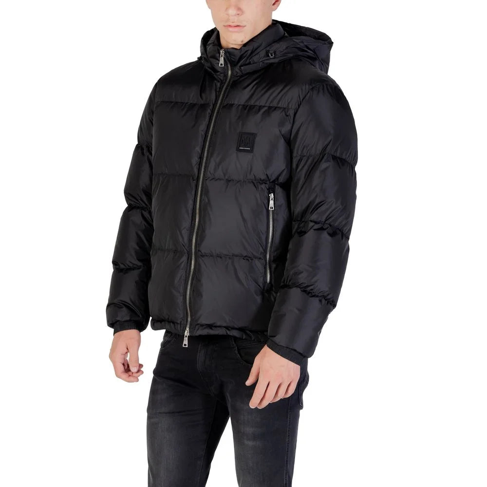 Armani Exchange Black Polyamide Clothing - Puffer Jackets