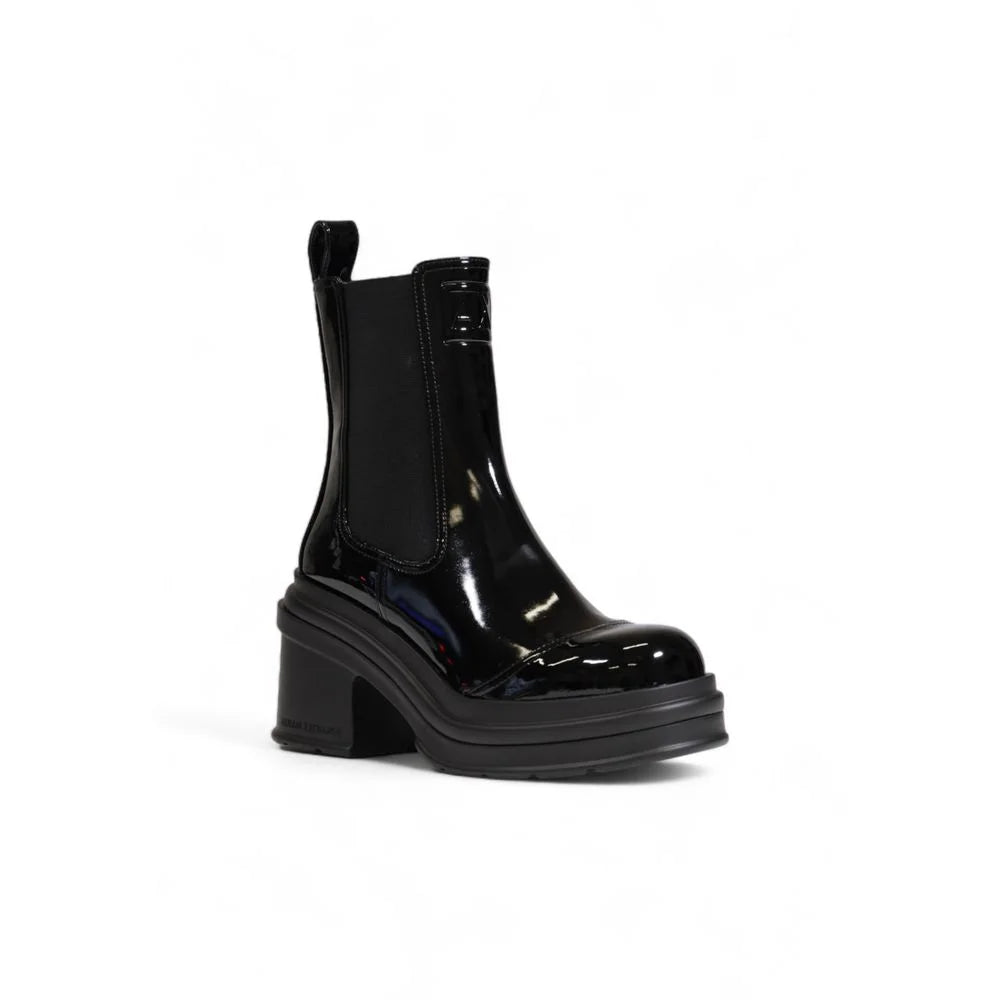 Armani Exchange Black Polyester Ankle Boots - EU37/US7