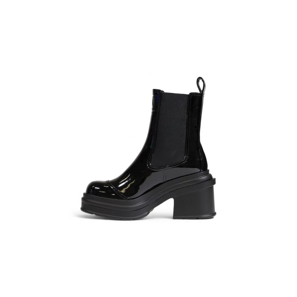 Armani Exchange Black Polyester Ankle Boots - EU37/US7