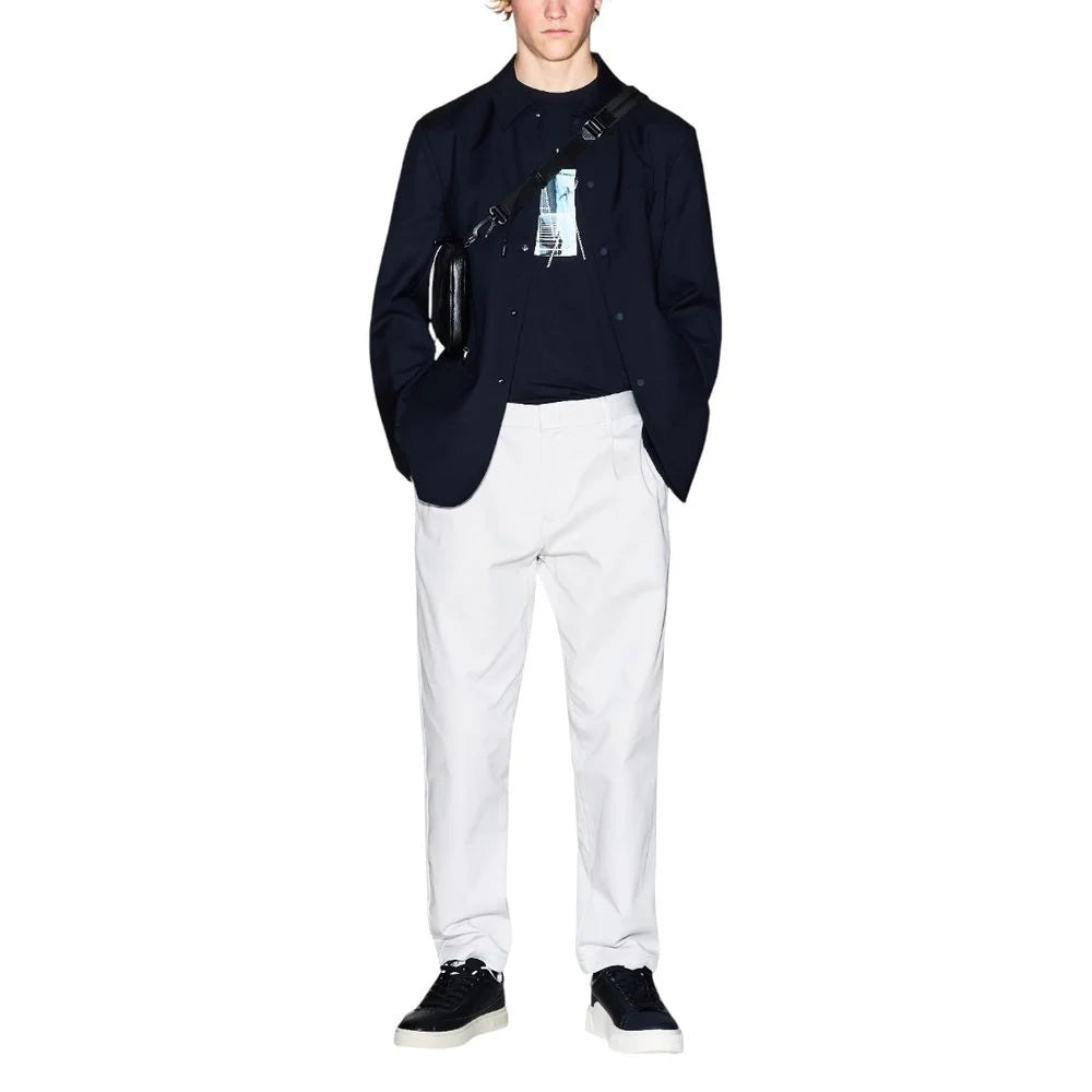 Armani Exchange Černé sako z polyesteru