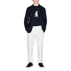 Armani Exchange Černé sako z polyesteru