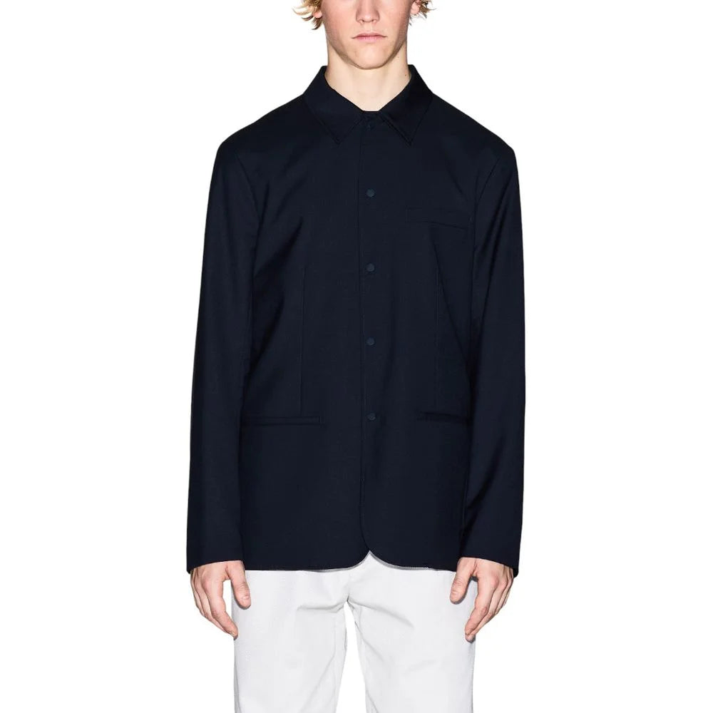 Armani Exchange Černé sako z polyesteru