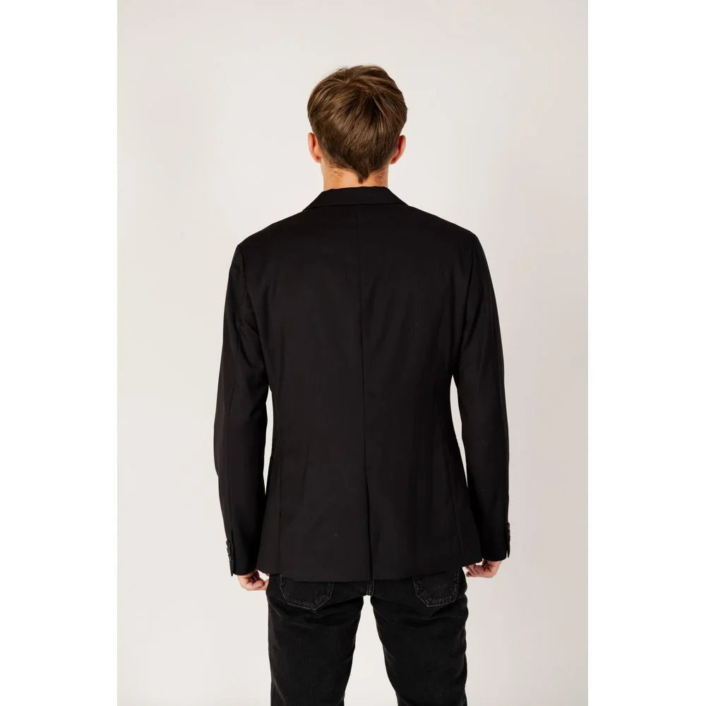 Armani Exchange Black Polyester Blazer - IT50 | L