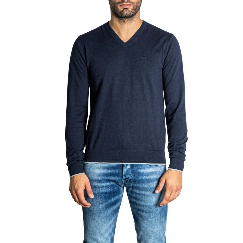 Armani Exchange Blue Cotton Sportswear - IT44 | S