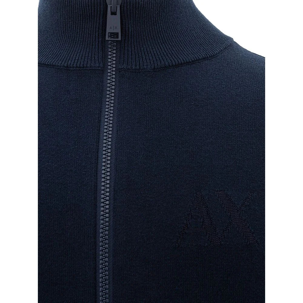 Armani Exchange Blue Cotton Sweater - M - Sweaters