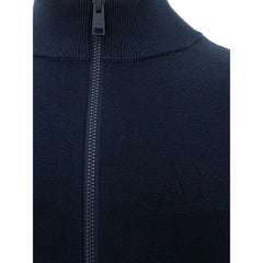 Armani Exchange Blue Cotton Sweater - M - Sweaters