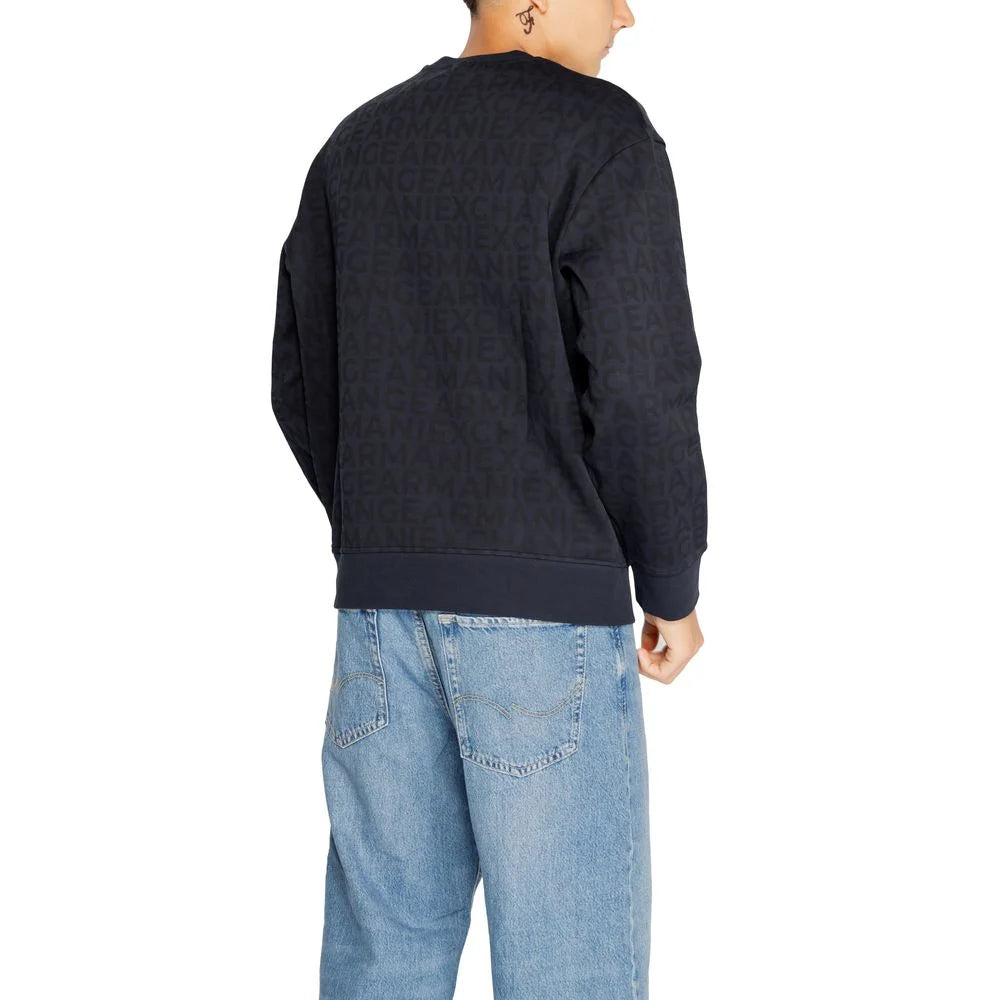 Armani Exchange Blue Cotton Sweatshirt - IT44 | S