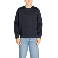 Armani Exchange Blue Cotton Sweatshirt - IT44 | S