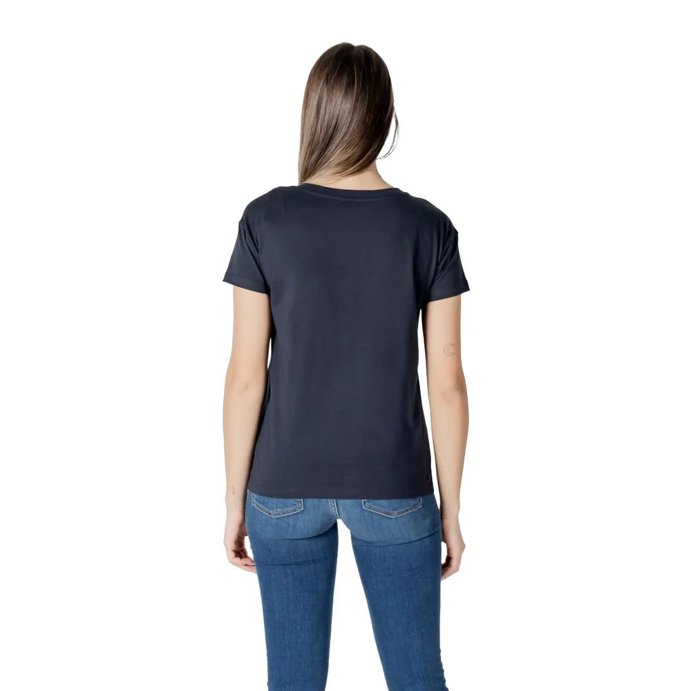Armani Exchange Blue Cotton T-Shirt - IT40|S