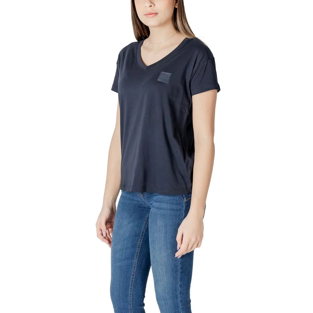 Armani Exchange Blue Cotton T-Shirt - IT40|S