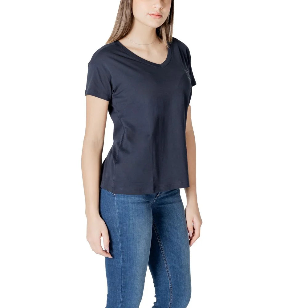 Armani Exchange Blue Cotton T-Shirt - IT40|S