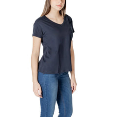 Armani Exchange Blue Cotton T-Shirt - IT40|S