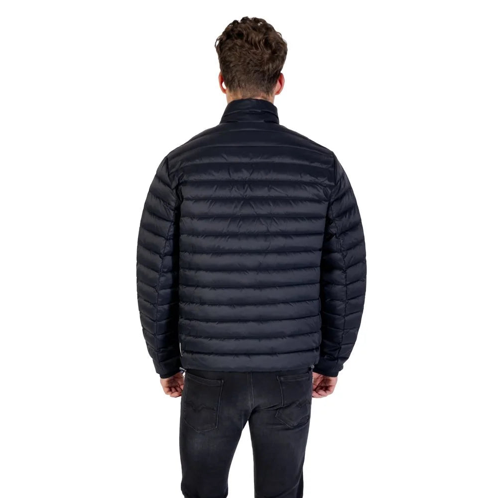 Armani Exchange Blue Polyamide Coat - Puffer Jackets