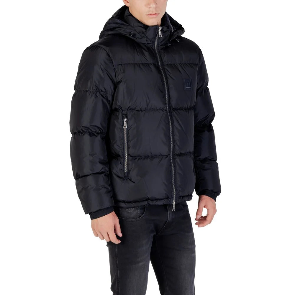 Armani Exchange Blauer Polyamid Mantel - Pufferjacken