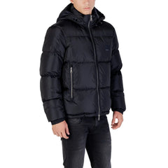Armani Exchange Blauer Polyamid Mantel - Pufferjacken