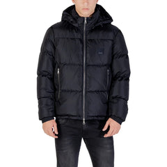 Armani Exchange Blauer Polyamid Mantel - Pufferjacken