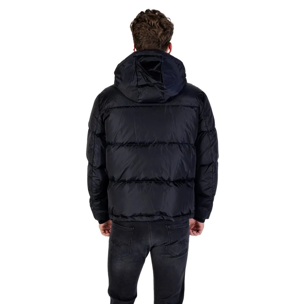 Armani Exchange Blauer Polyamid Mantel - Pufferjacken