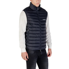 Armani Exchange Blue Polyamide Sleveless Jacket - Coats & Jackets