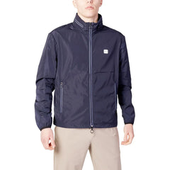 Armani Exchange Blue Polyester Jackets & Coat - IT54 | XXL