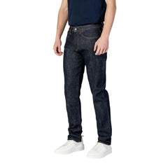 Armani Exchange Blue Polyester Skinny Jean