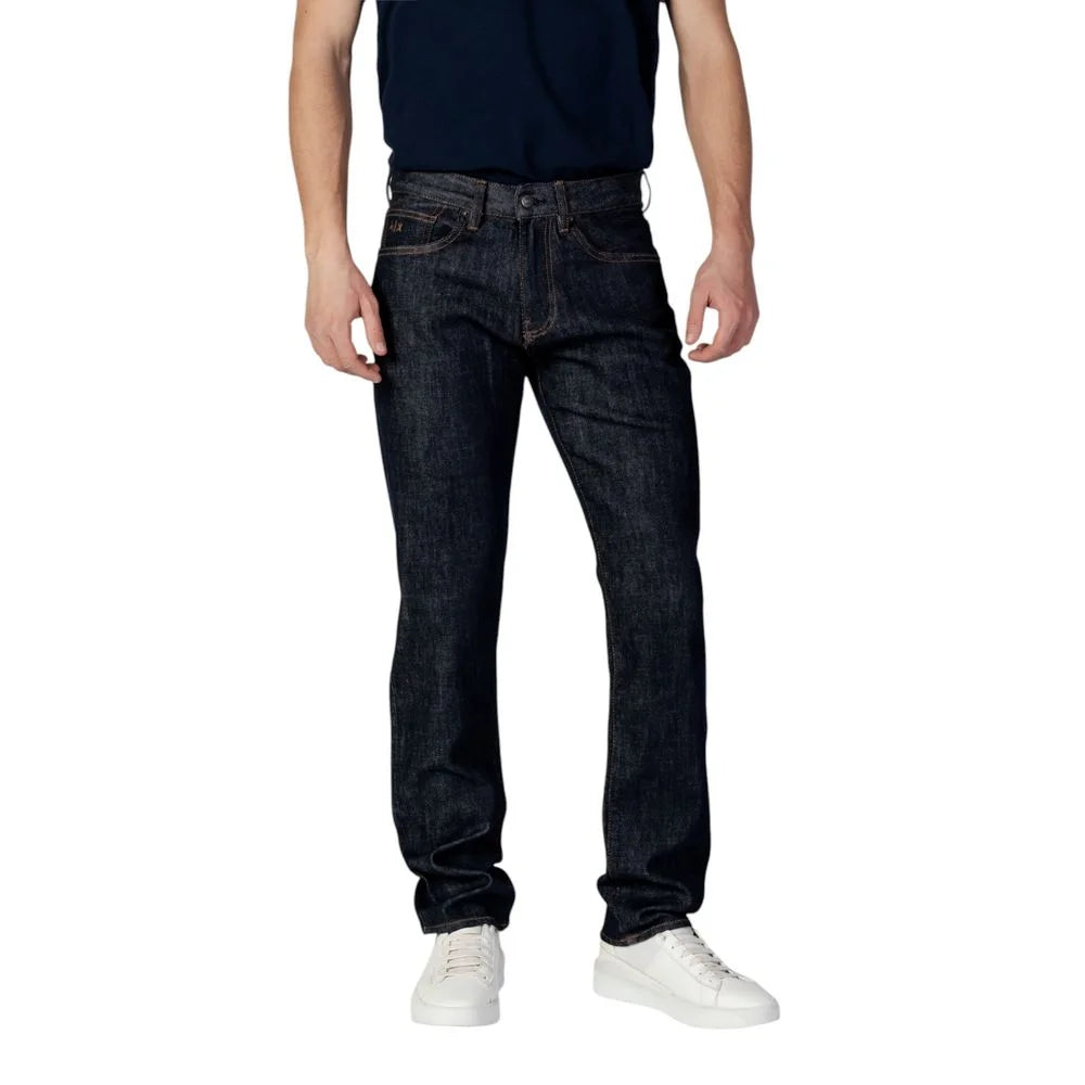 Armani Exchange Blue Polyester Skinny Jean