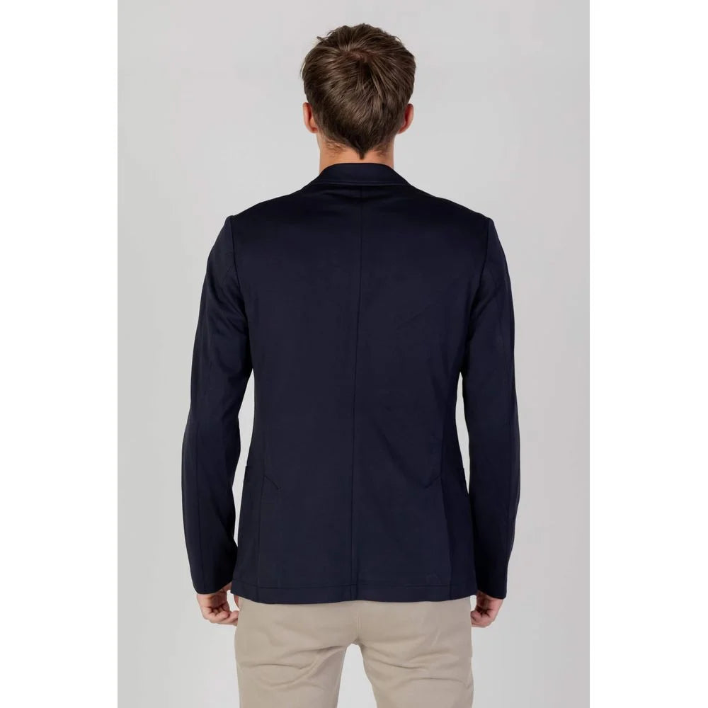 Armani Exchange Blue Viscose Blazer - IT44 | S