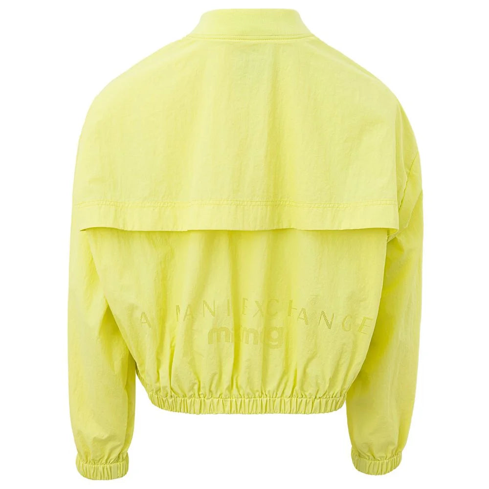 Armani Exchange Chic Yellow Polyamide Jacket for Women - S - Bomber Jackets