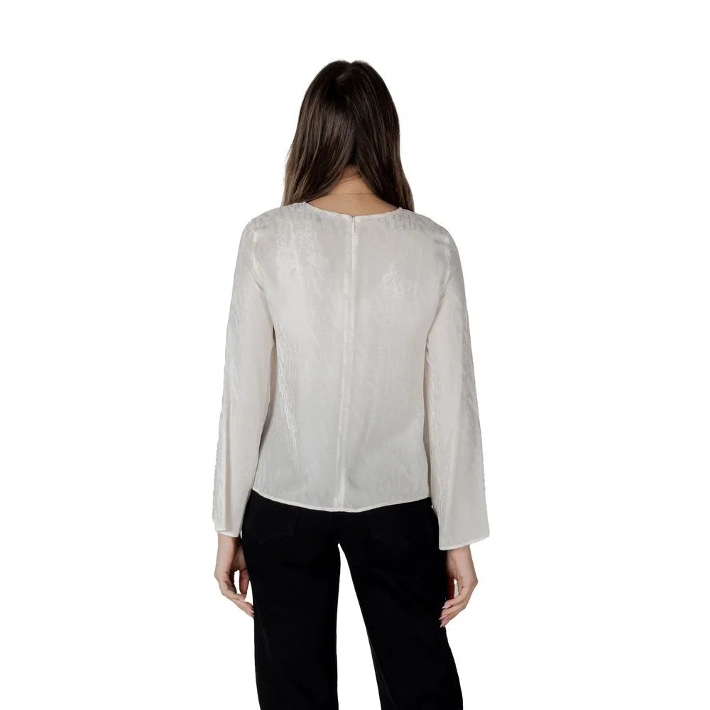 Armani Exchange Cream Viscose Blouse - IT38|XS