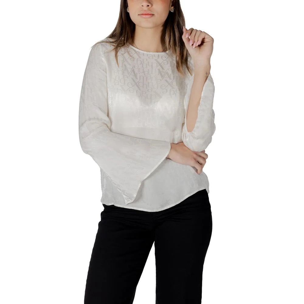 Armani Exchange Cream Viscose Blouse - IT38|XS