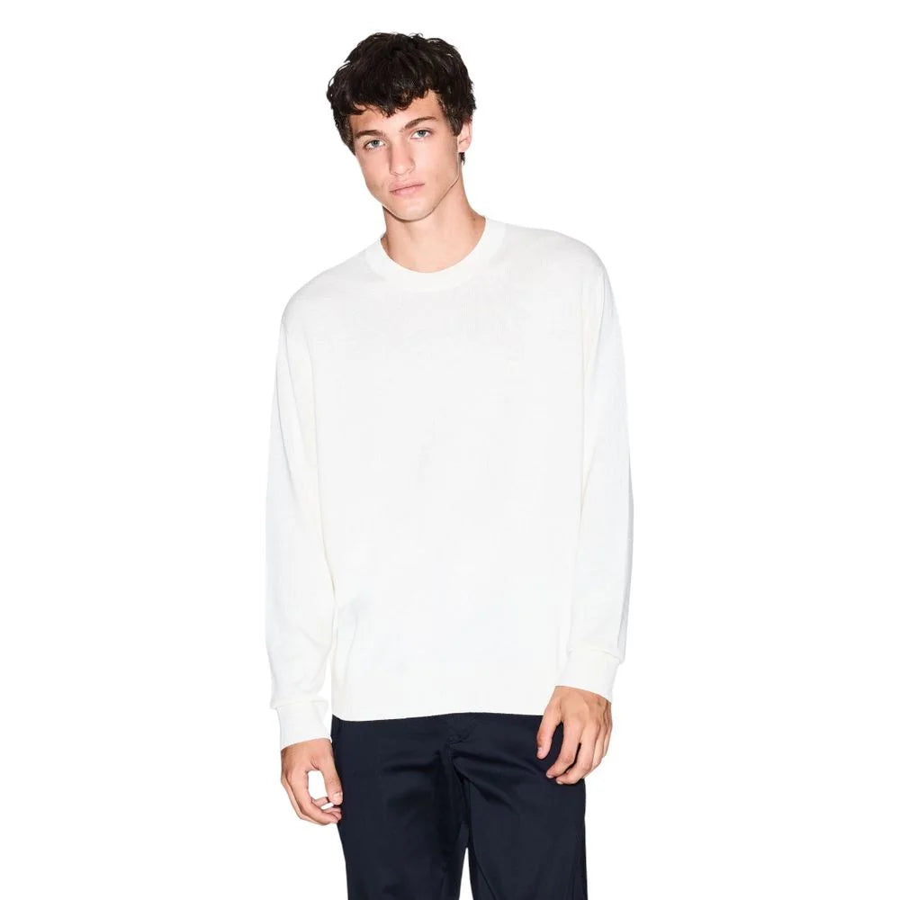 Armani Exchange Cream Viscose Sweatshirt - Sweatshirts