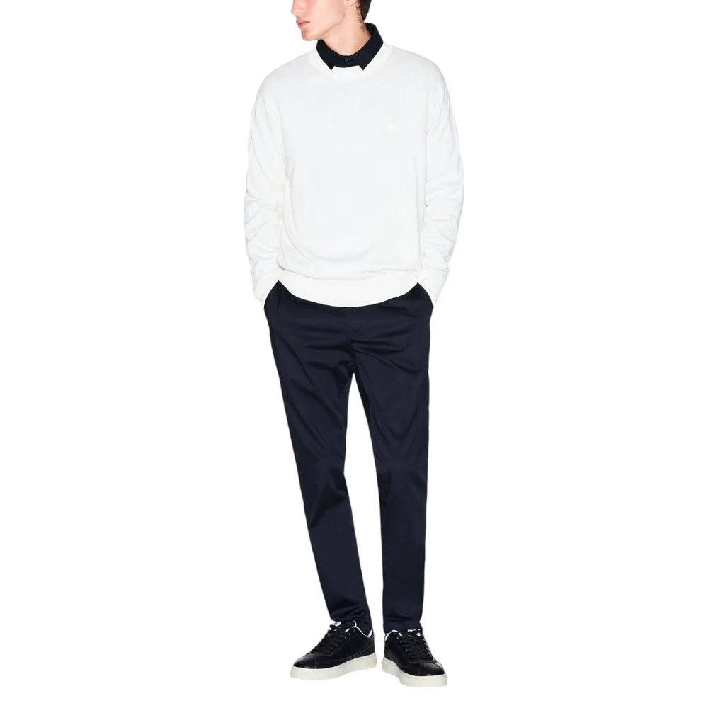 Armani Exchange Cream Viscose Sweatshirt - Sweatshirts