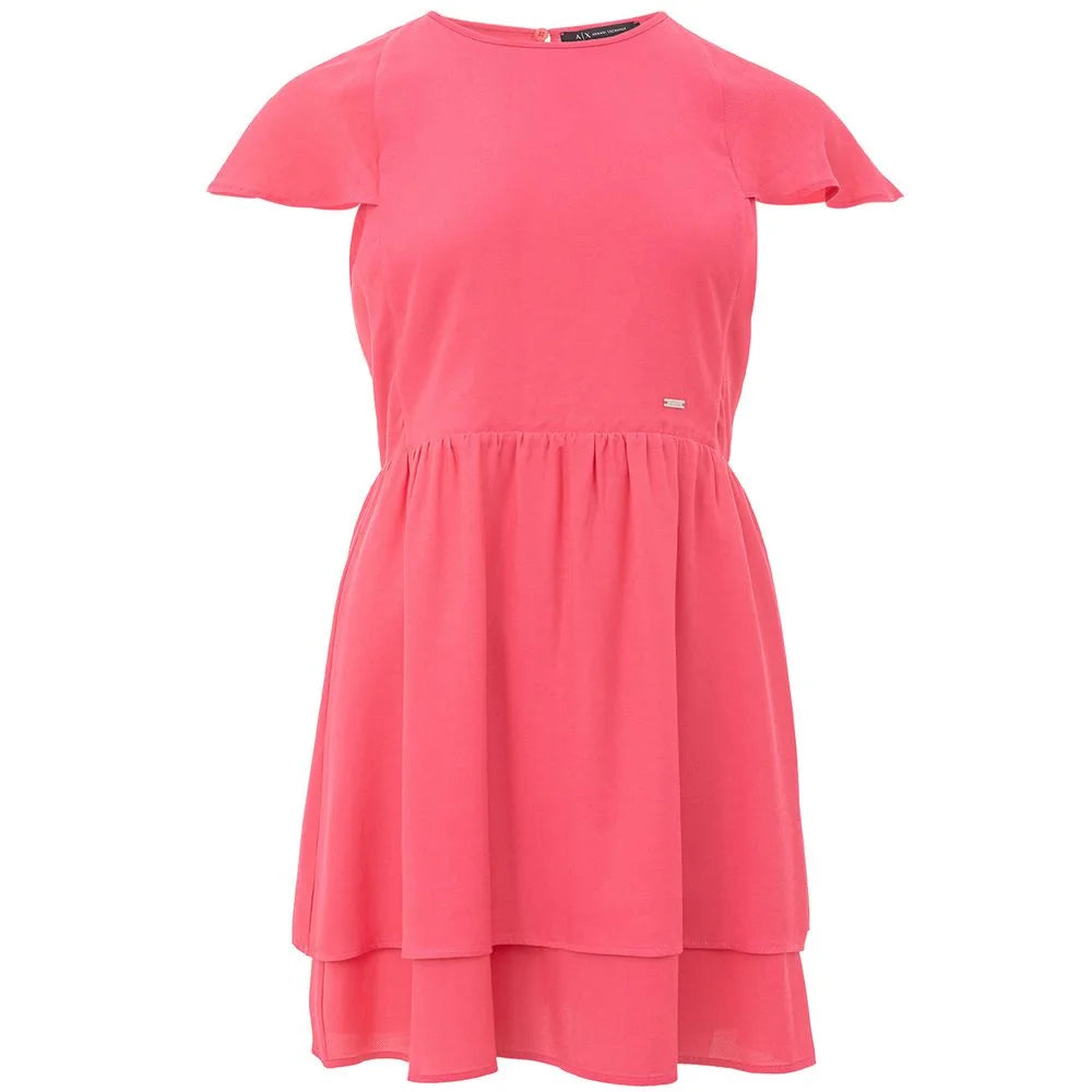 Armani Exchange Fuchsia Viscose Short - IT40|S - Dresses