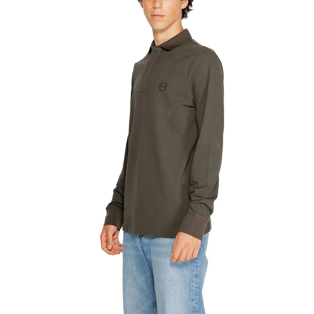 Armani Exchange Green Cotton Long Sleeve - IT44 | S