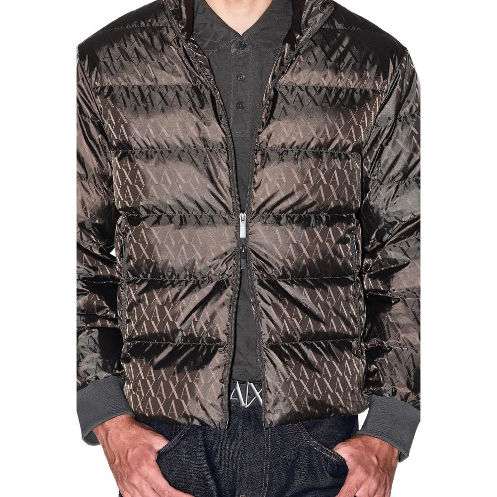 Armani Exchange Green Polyamide Coat - Windbreakers