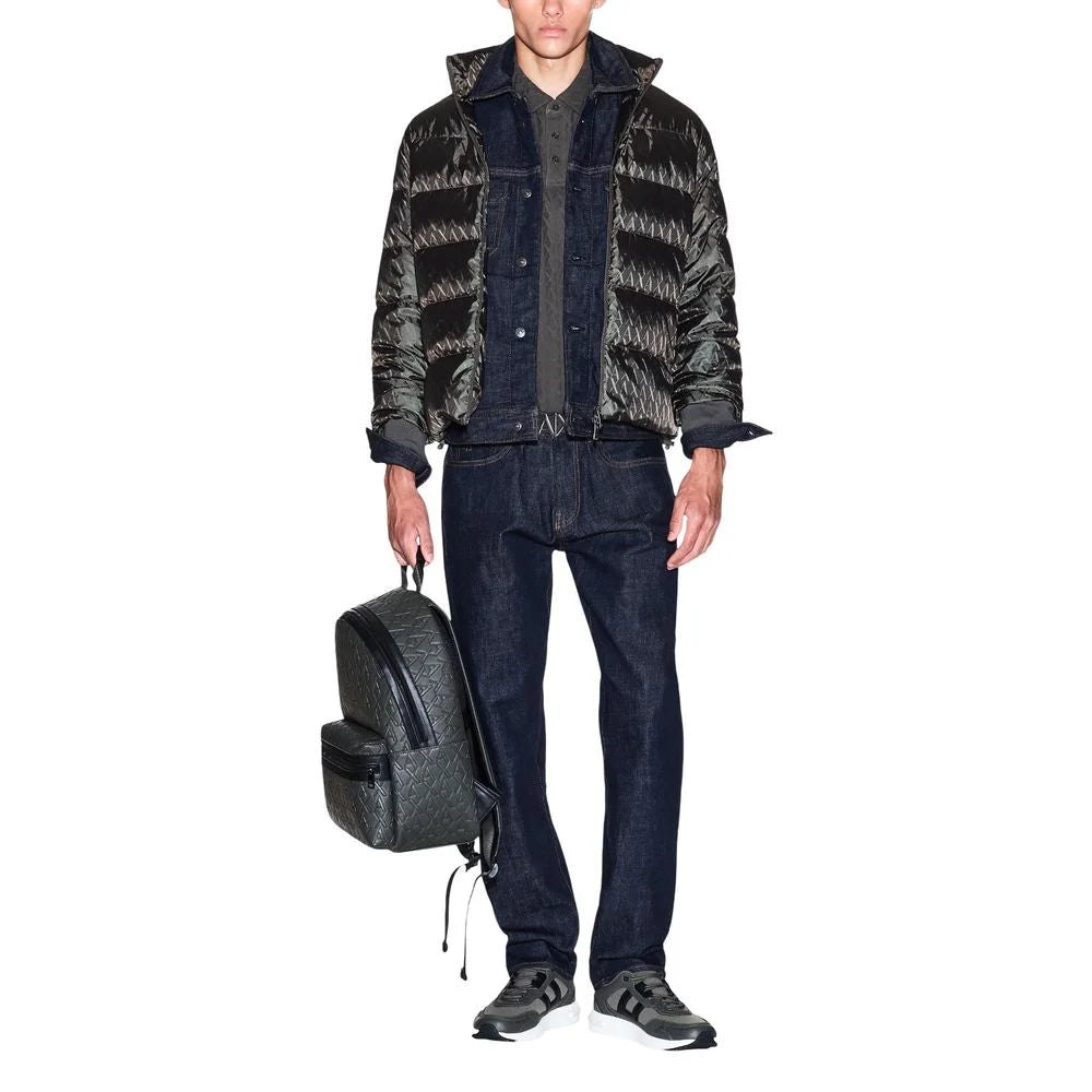 Armani Exchange Green Polyamide Coat - Windbreakers